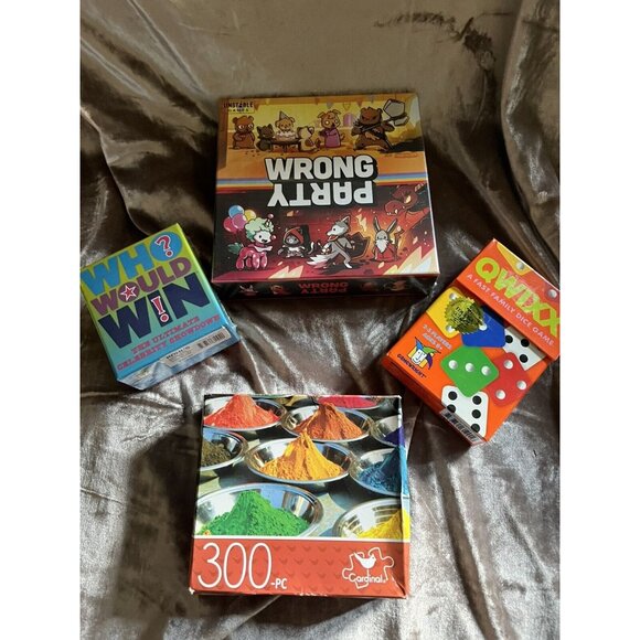 NEW Gamewright QWIXX Fast Family Dice Game WITH MORE IN BUNDLE FOR A GAME NIGHT - Picture 3 of 16